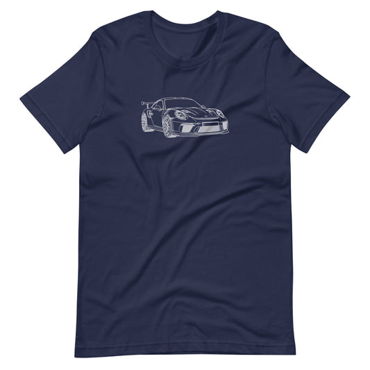 Porsche 911 GT3 RS Outline T-shirt design
