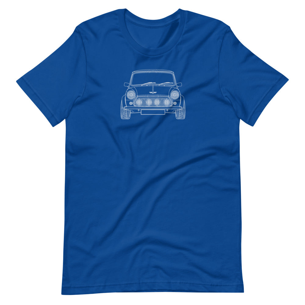 Mini MK1 front t-shirt displayed on a plain background