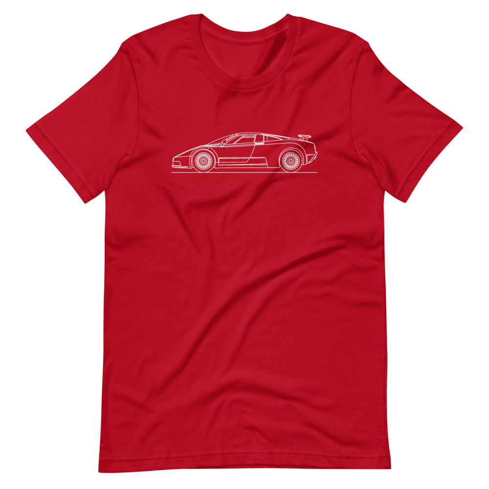 Bugatti EB110 T-shirt Red - Artlines Design