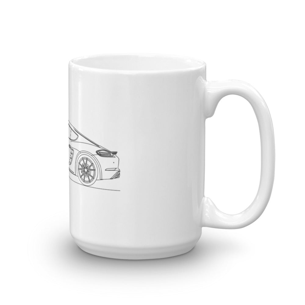 Porsche Cayman S 718 mug with sleek design