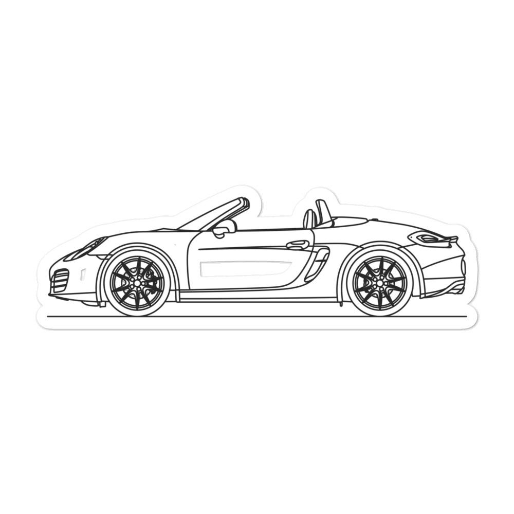 Porsche Boxster S 981 Sticker - Artlines Design