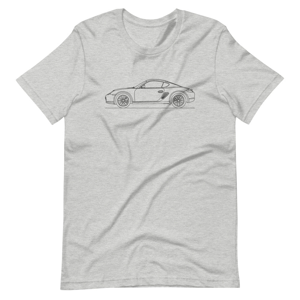 Porsche Cayman S 987 T-shirt Athletic Heather - Artlines Design