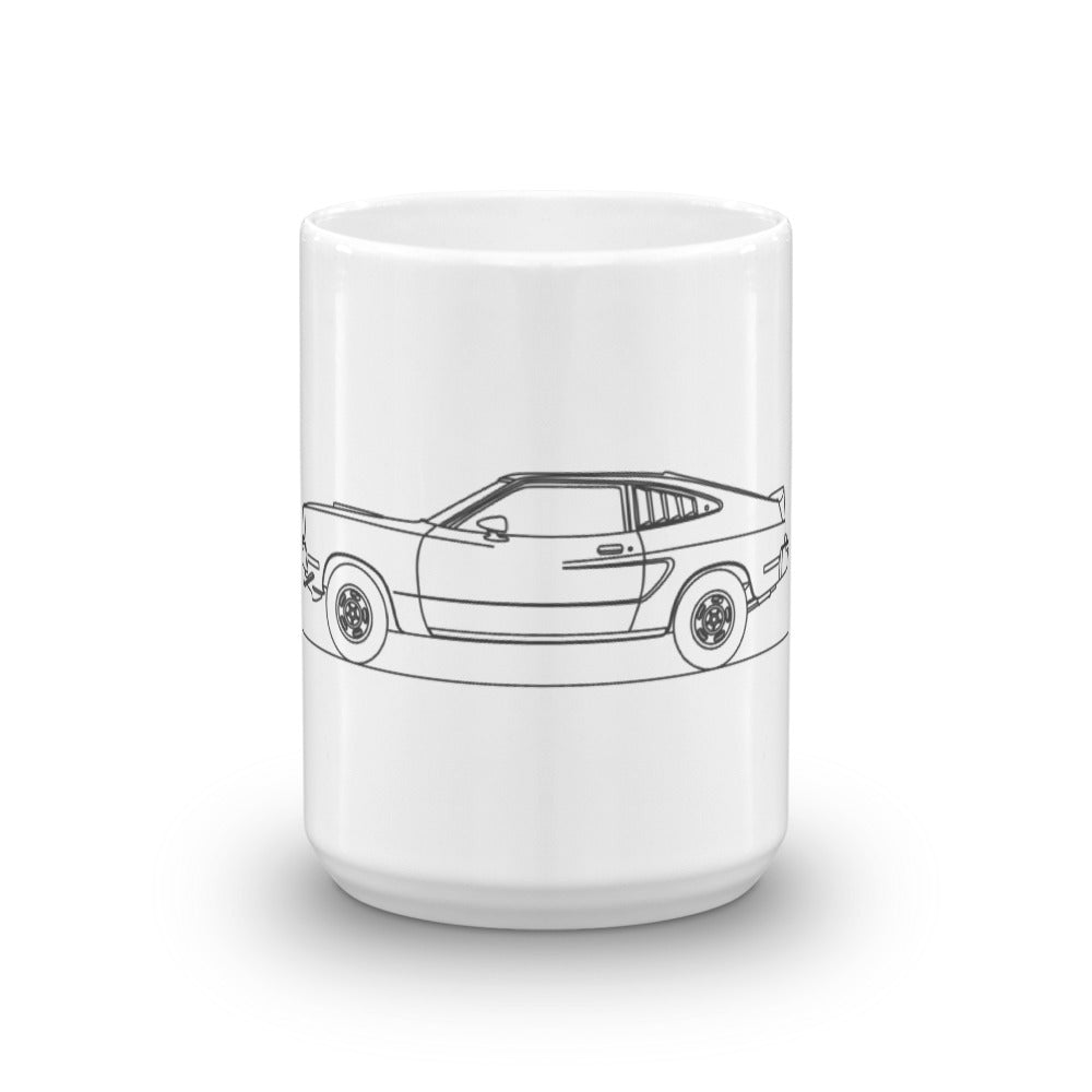 Ford Mustang II Cobra mug design displayed