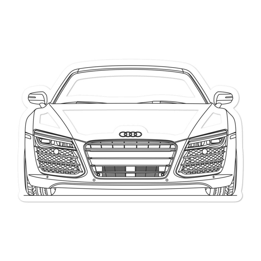 Audi R8 I Front Sticker - Artlines Design