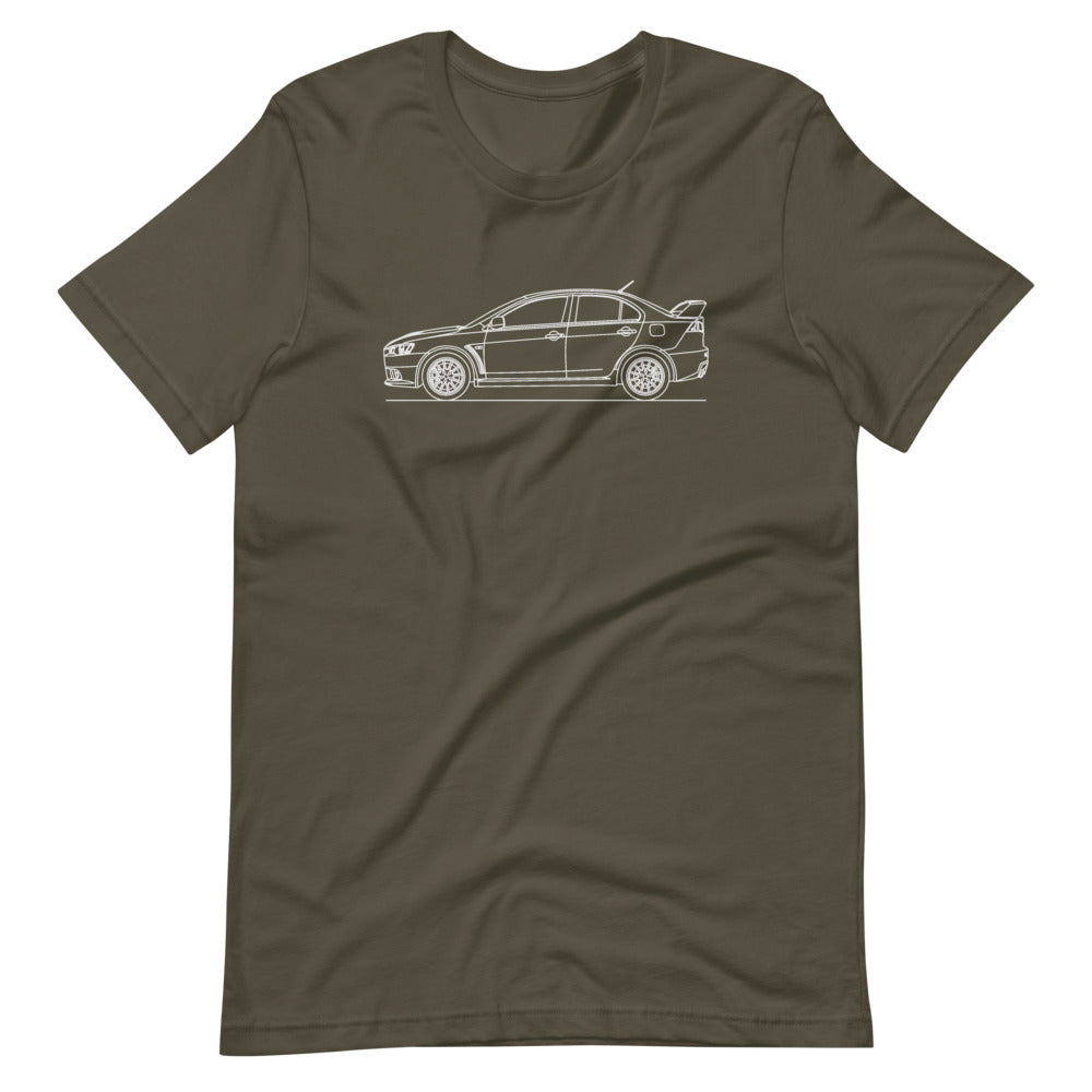Mitsubishi Lancer Evo X t-shirt design