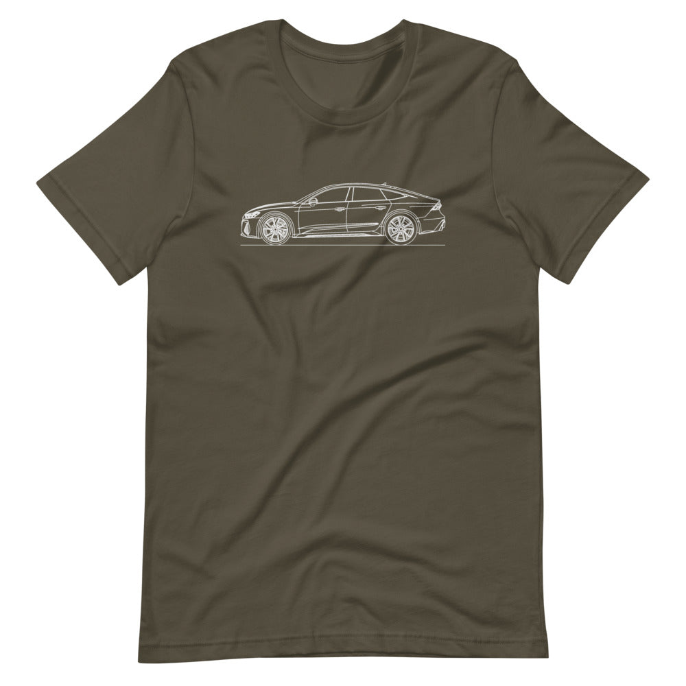 Audi RS7 T-shirt displayed on a plain background