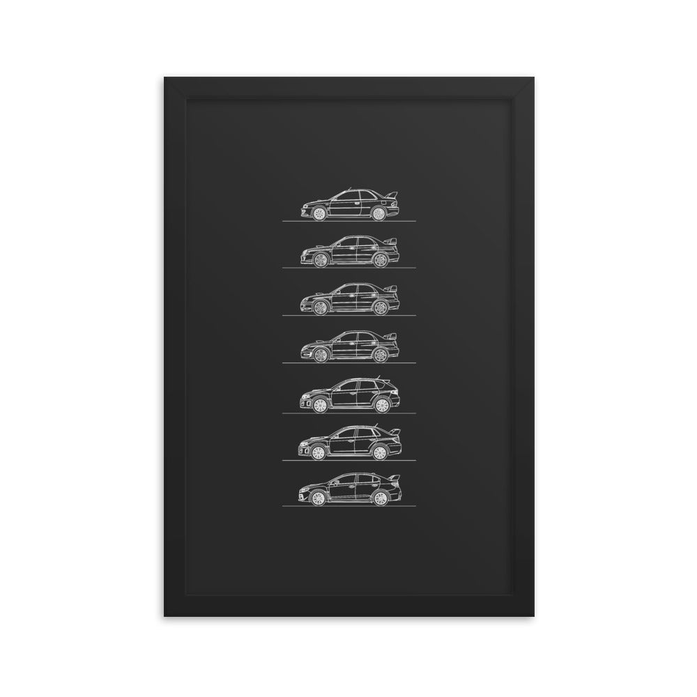 Subaru WRX Evolution Poster