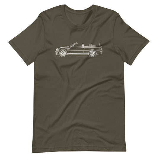 BMW E46 M3 Cabriolet T-shirt Army - Artlines Design