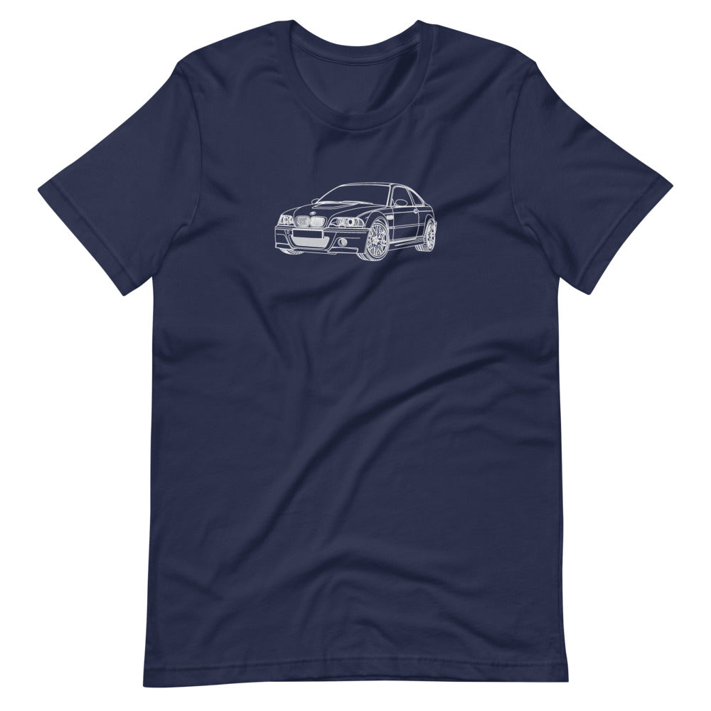 BMW E46 M3 FTQ T-shirt Navy - Artlines Design