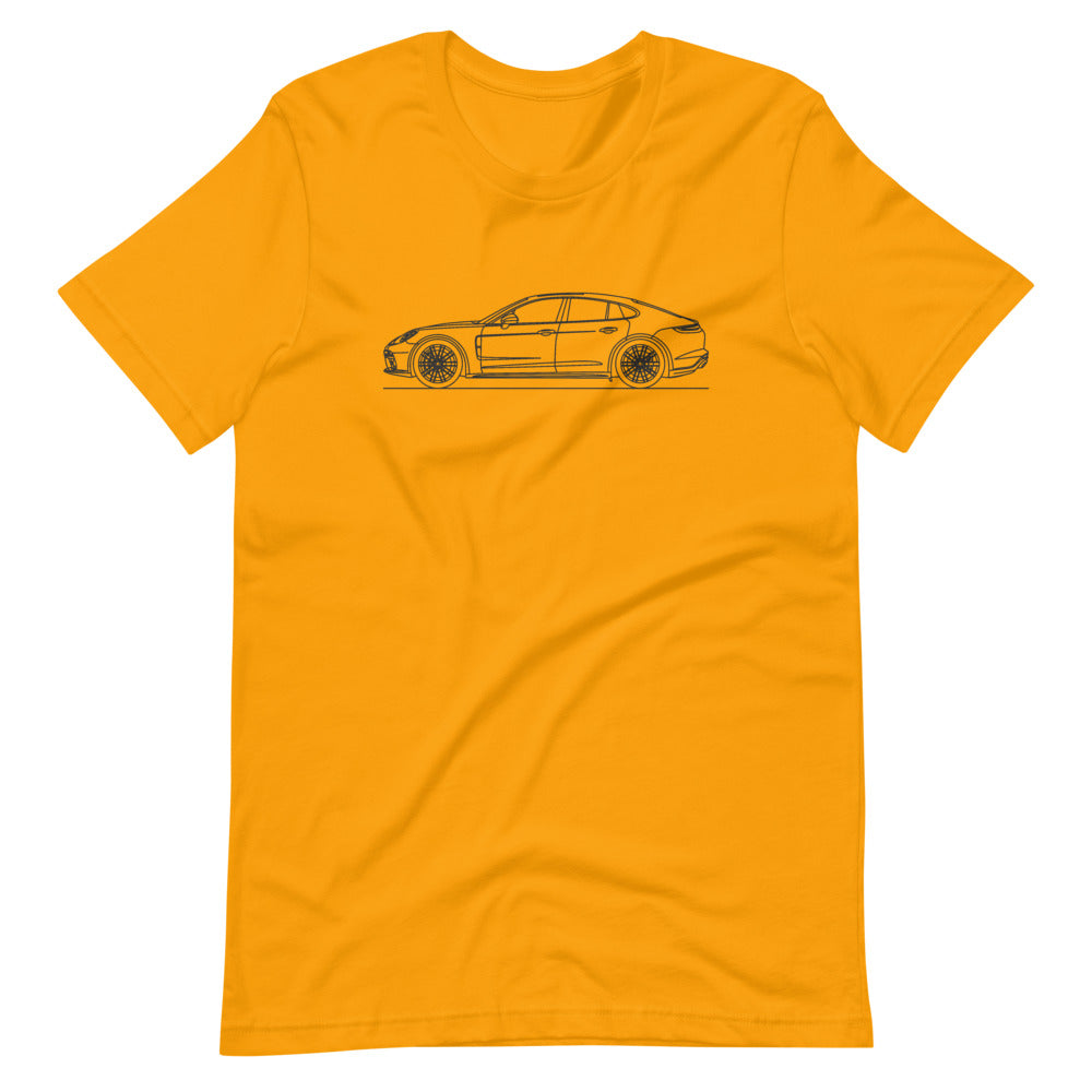 Porsche Panamera 971 T-shirt Gold - Artlines Design