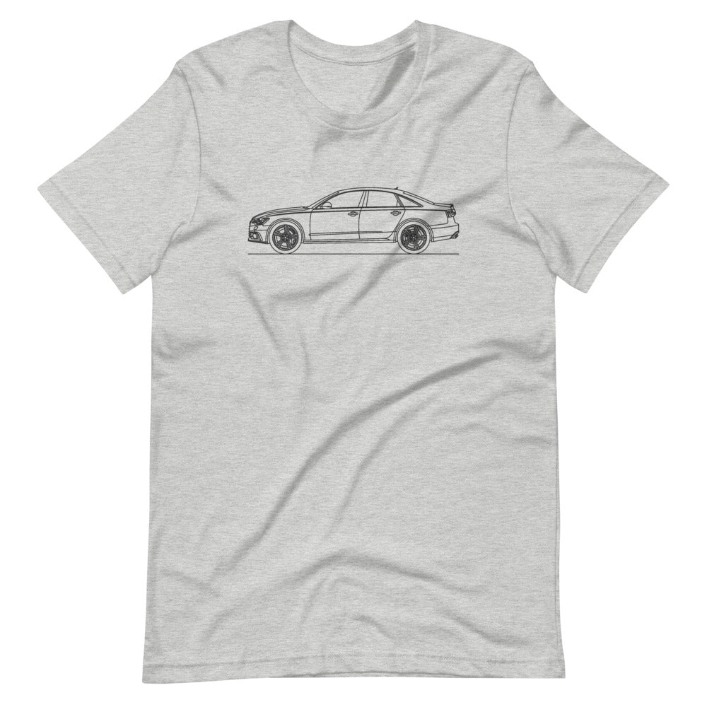 Audi C7 S6 t-shirt in black color