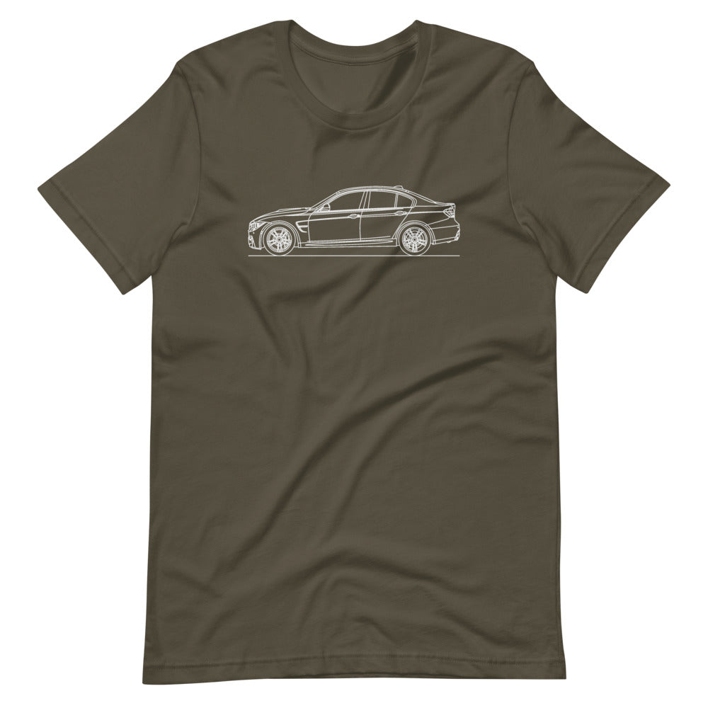 BMW F80 M3 T-shirt Army - Artlines Design