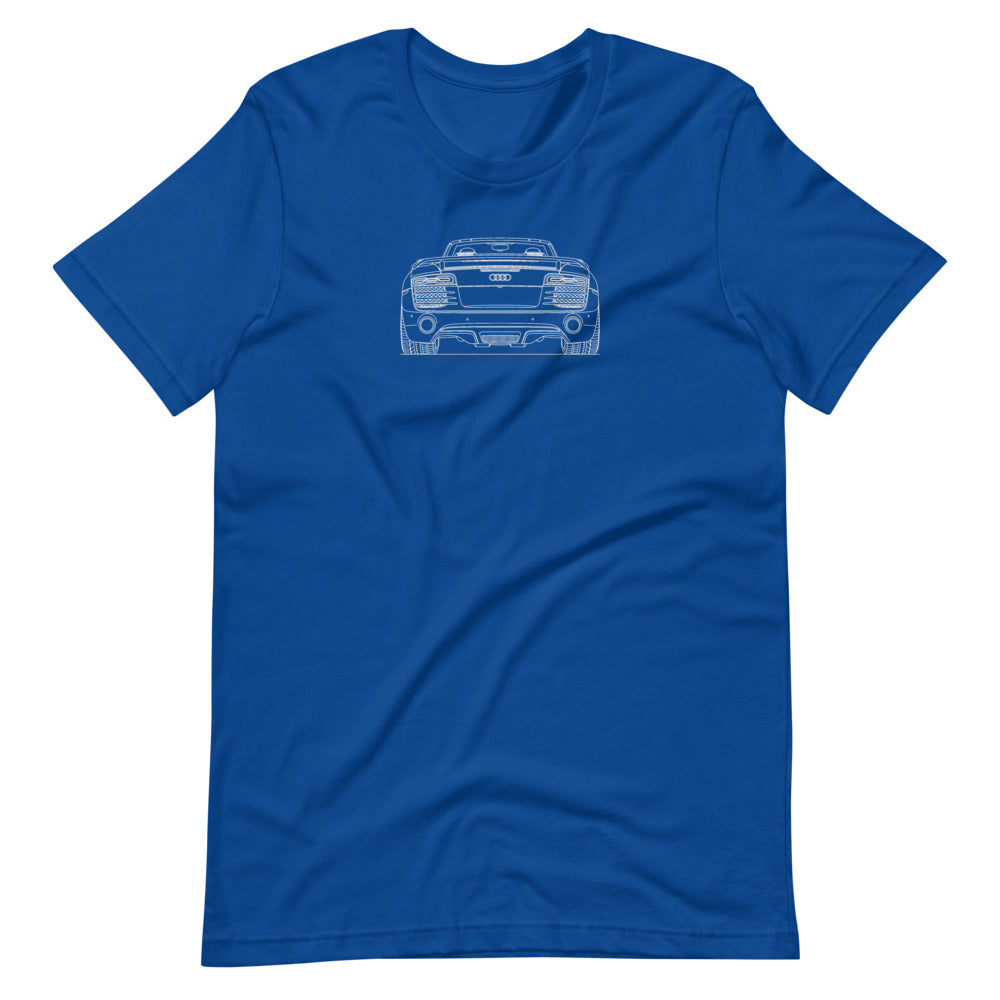Audi R8 Type 42 rear t-shirt design