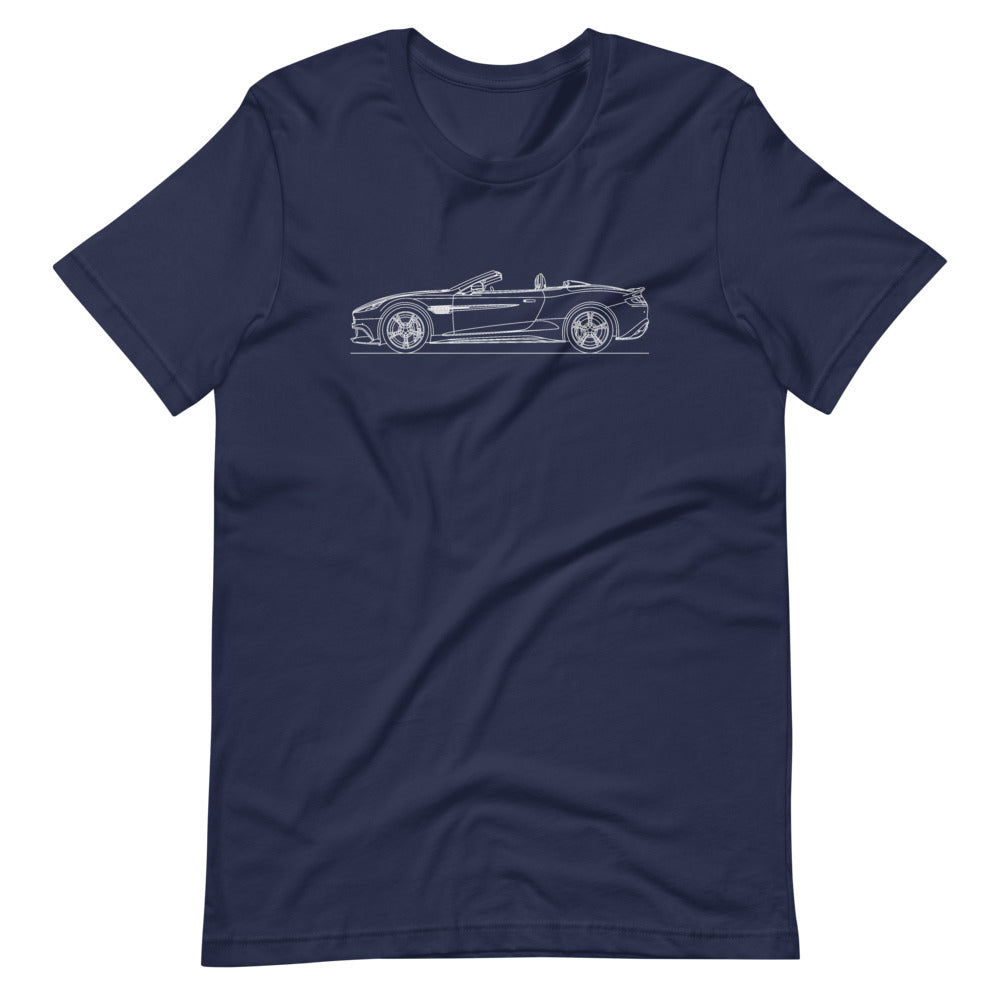 Aston Martin Vanquish S Volante Navy T-shirt - Artlines Design