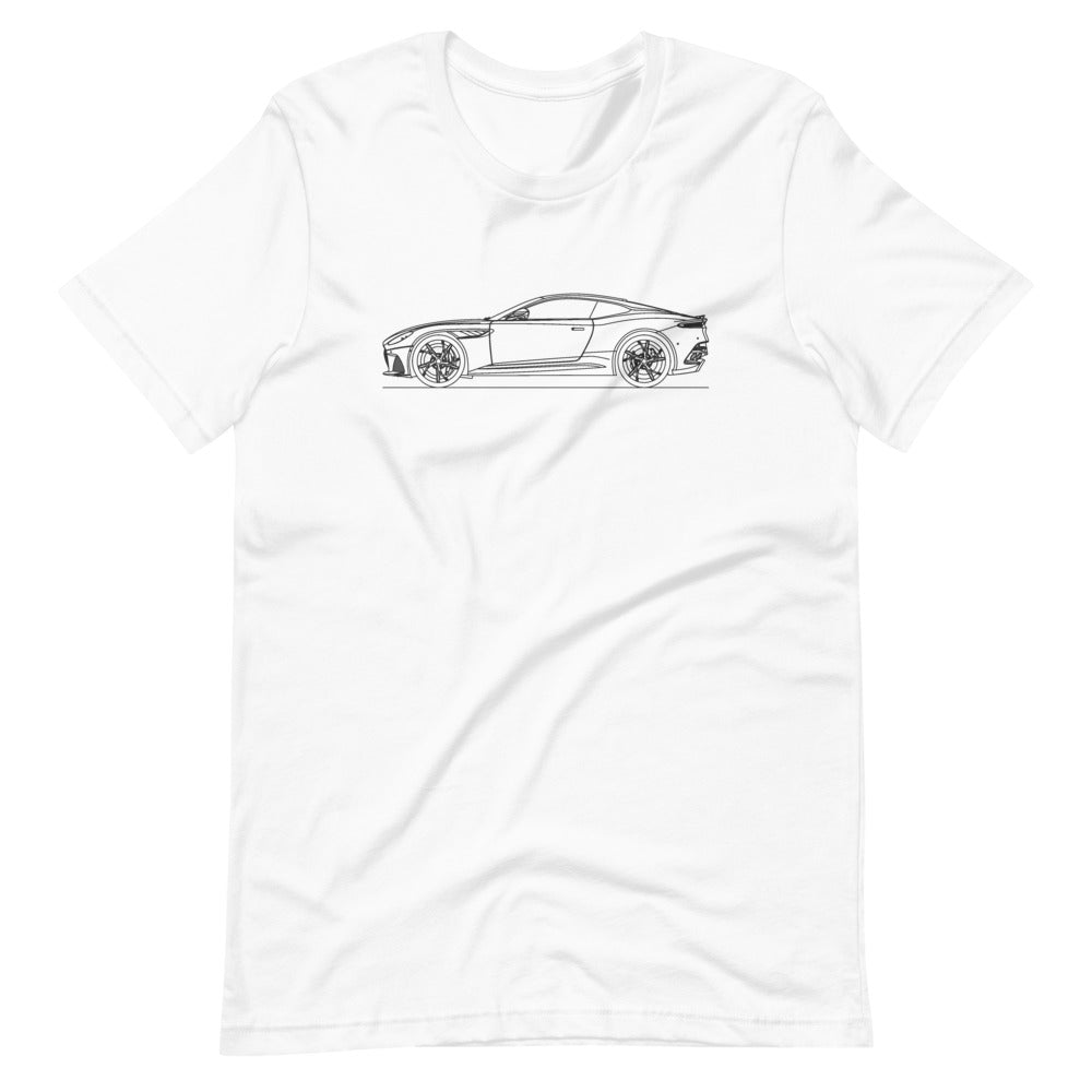Aston Martin DBS Superleggera White T-shirt - Artlines Design