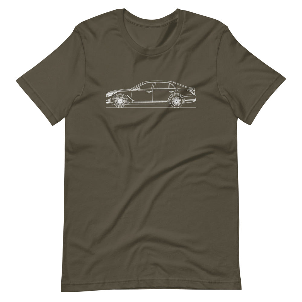Genesis G90 T-shirt displayed on a model