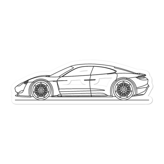 Porsche Mission E Sticker