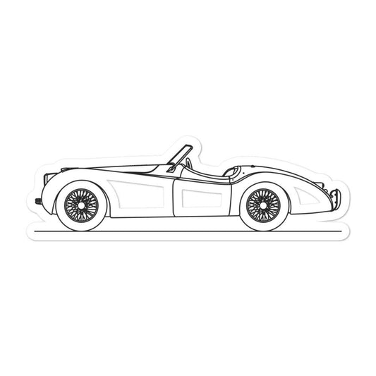 Jaguar XK120 Sticker - Artlines Design