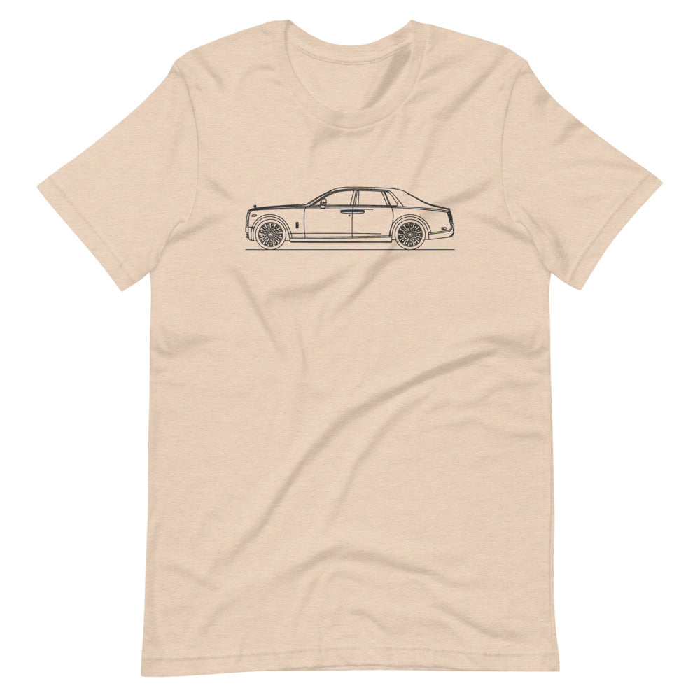Rolls-Royce Phantom VIII t-shirt design displayed