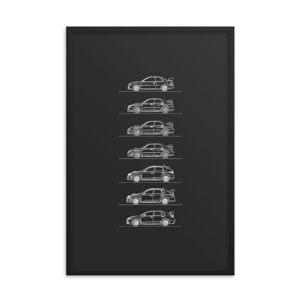 Subaru WRX Evolution Poster