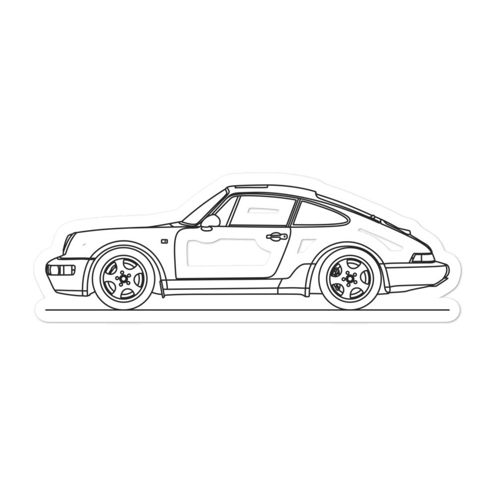 Porsche 911 964 Sticker - Artlines Design
