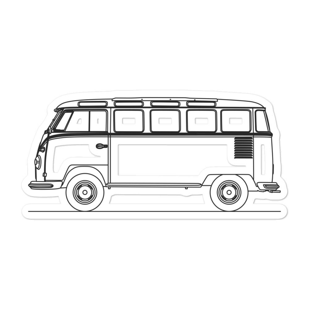 Volkswagen Transporter T1 Outline sticker design