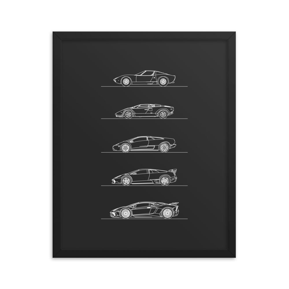 Lamborghini V12 Evolution Poster