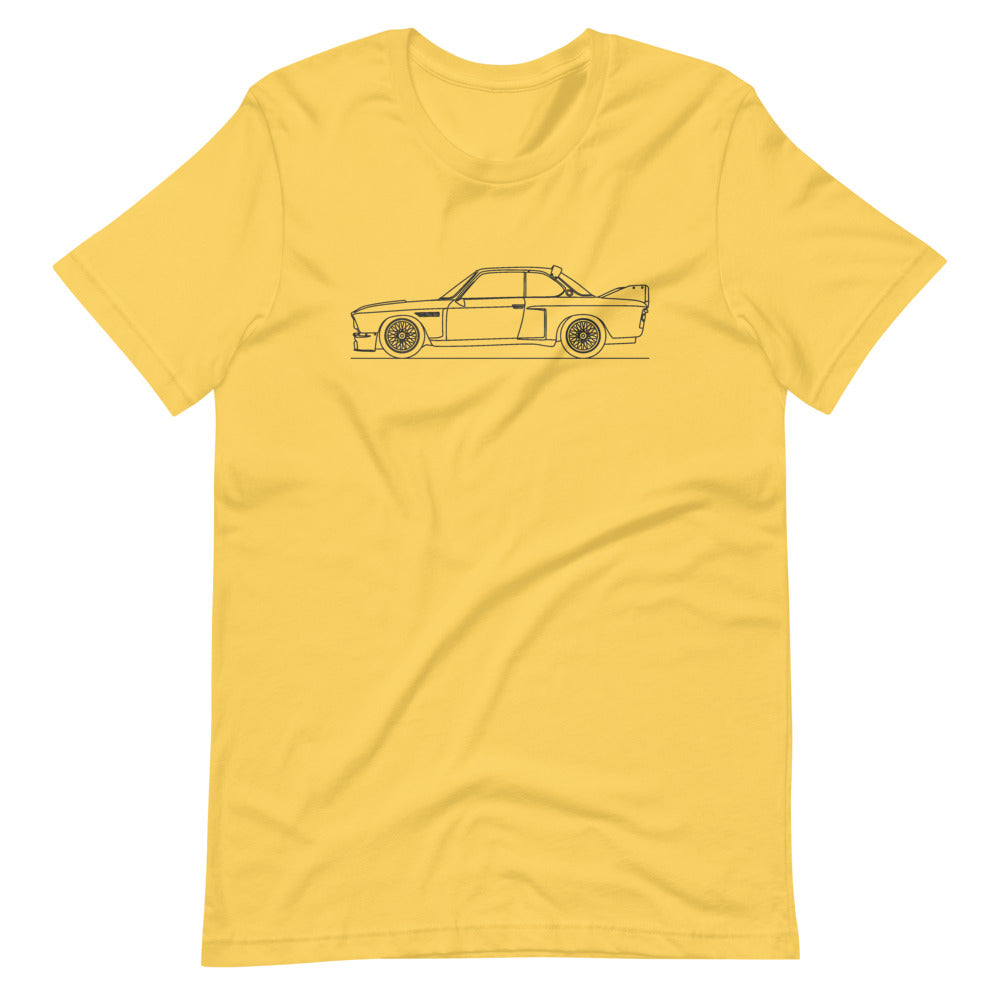 BMW 3.0 CSL T-shirt Yellow - Artlines Design