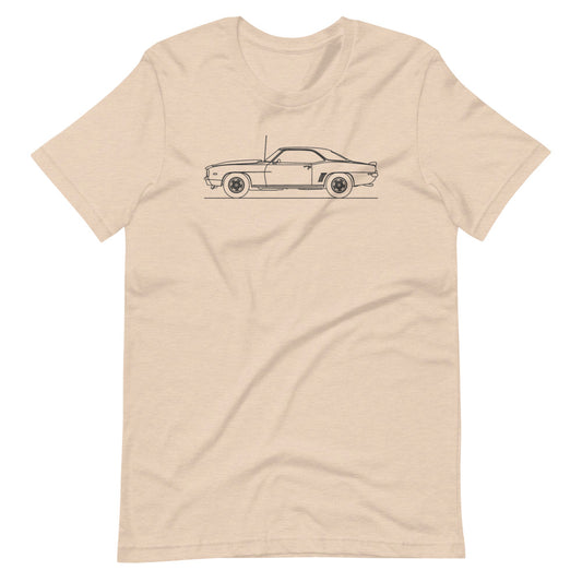 Chevrolet Camaro Z28 1st Gen T-shirt Heather Dust - Artlines Design