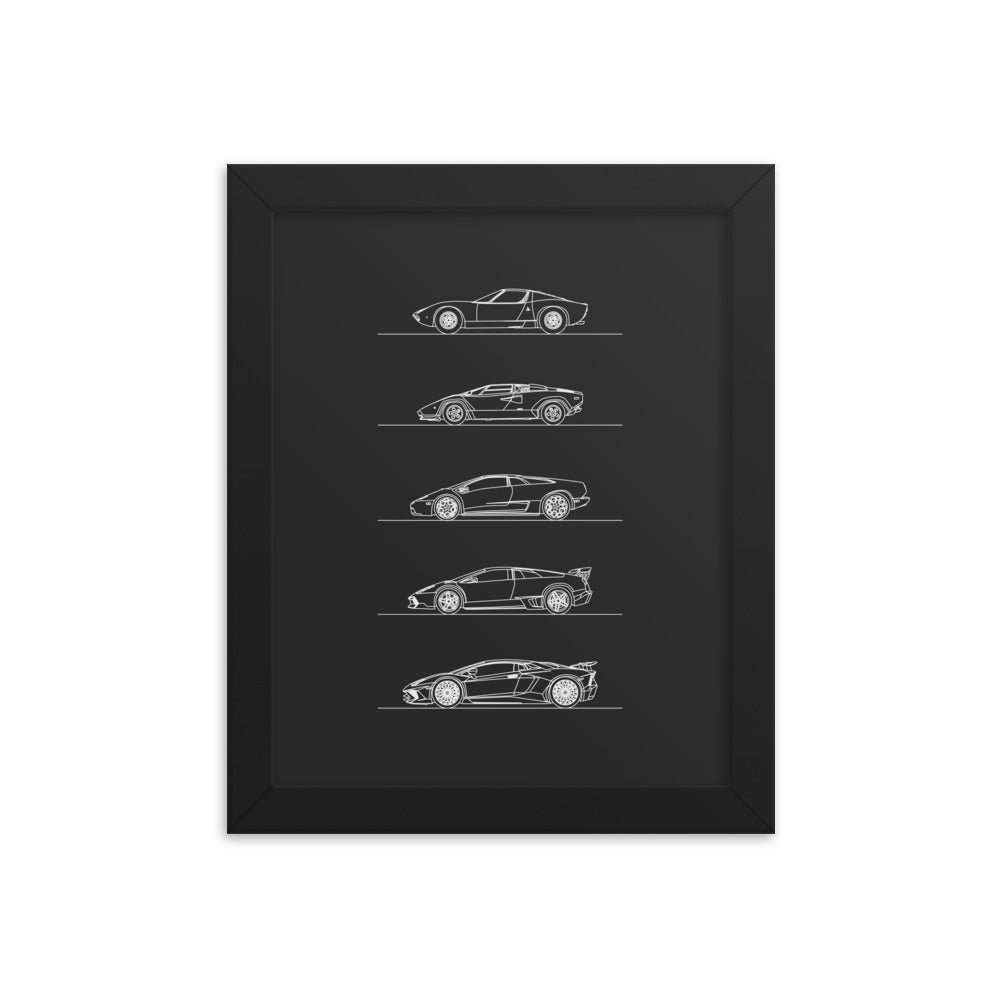 Lamborghini V12 Evolution Poster