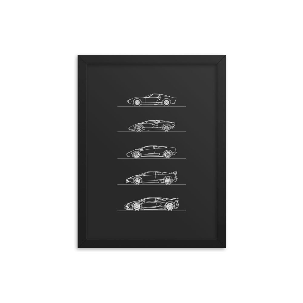 Lamborghini V12 Evolution Poster