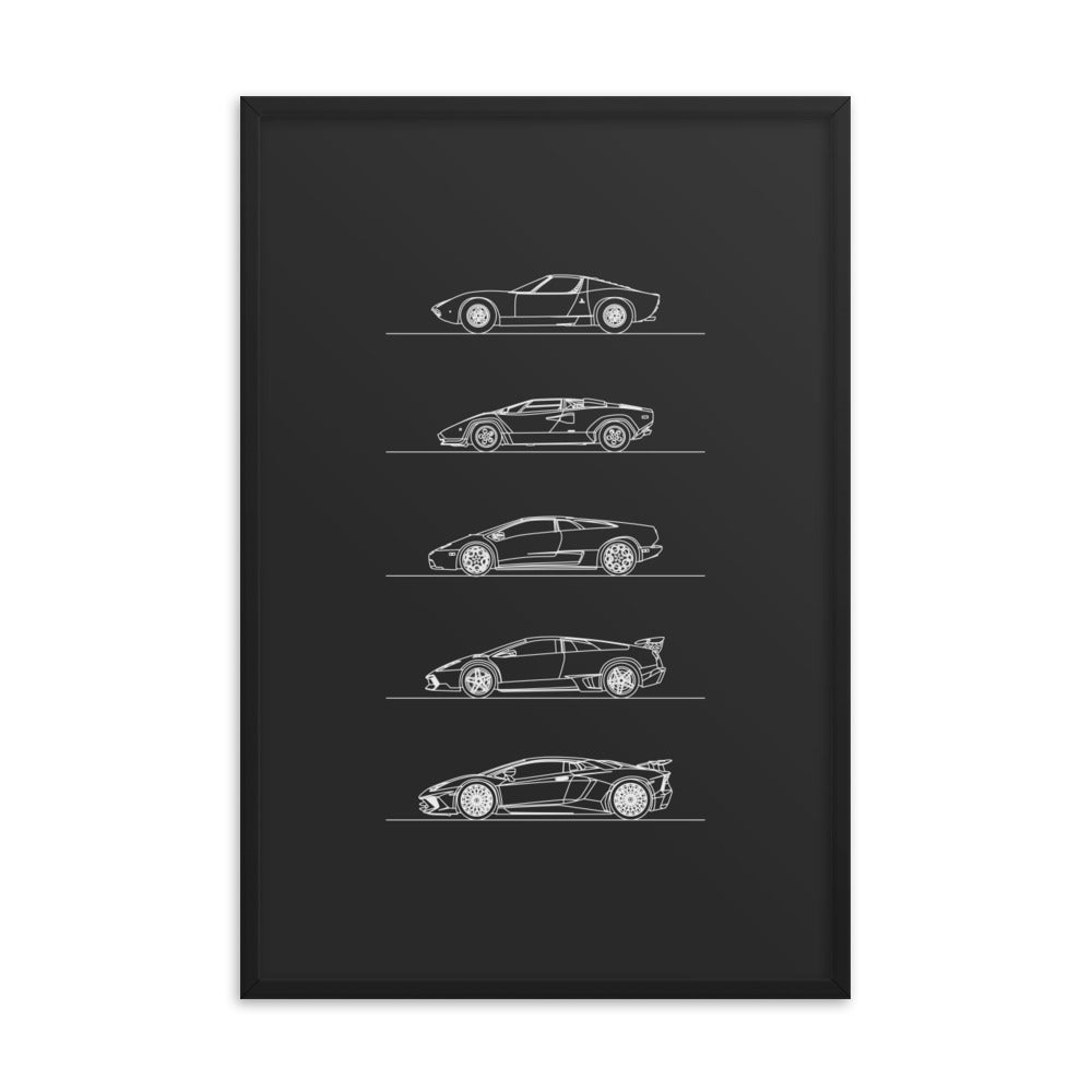 Lamborghini V12 Evolution Poster