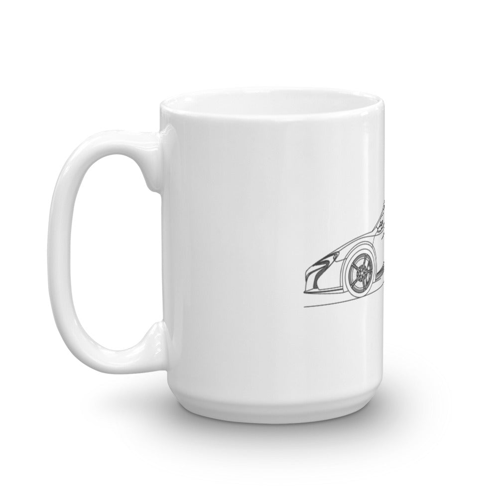 McLaren 650S minimal mug on a white background