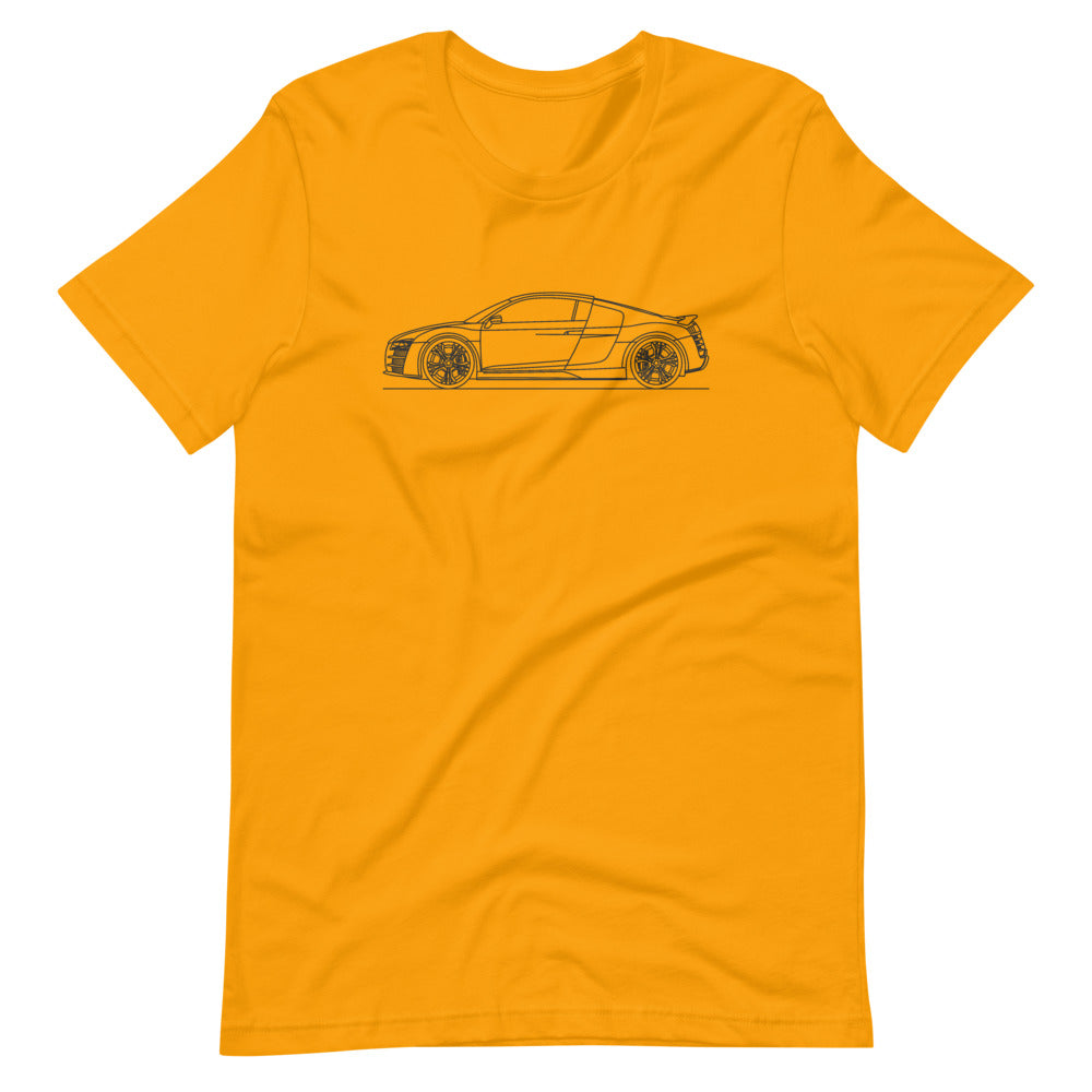 Audi R8 Type 42 t-shirt on display