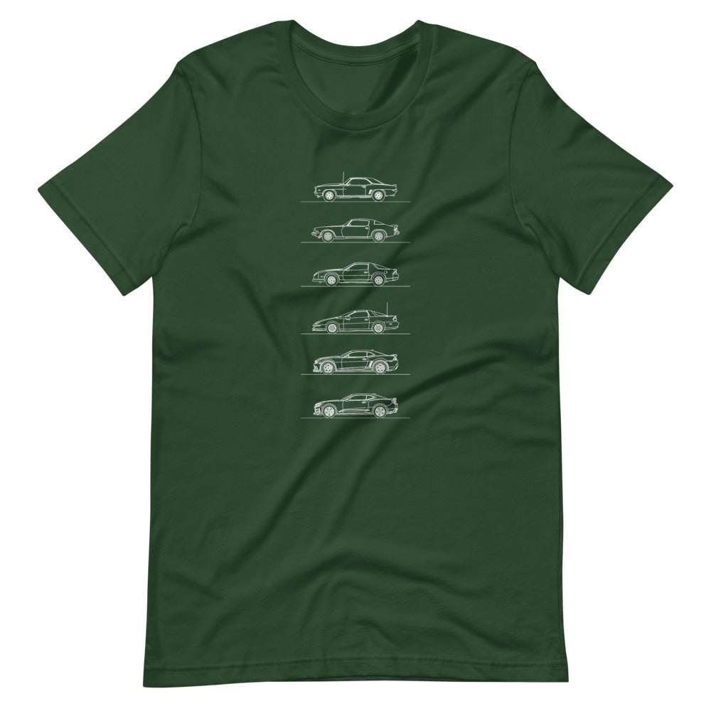 Chevrolet Camaro Evolution T-shirt Forest - Artlines Design