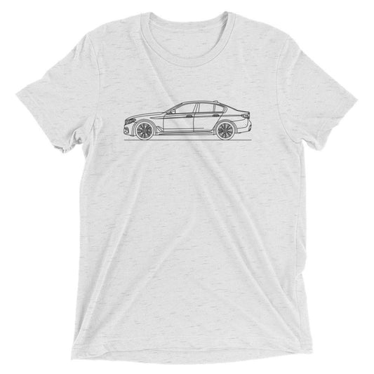 G30 M550i Line Art t-shirt design displayed