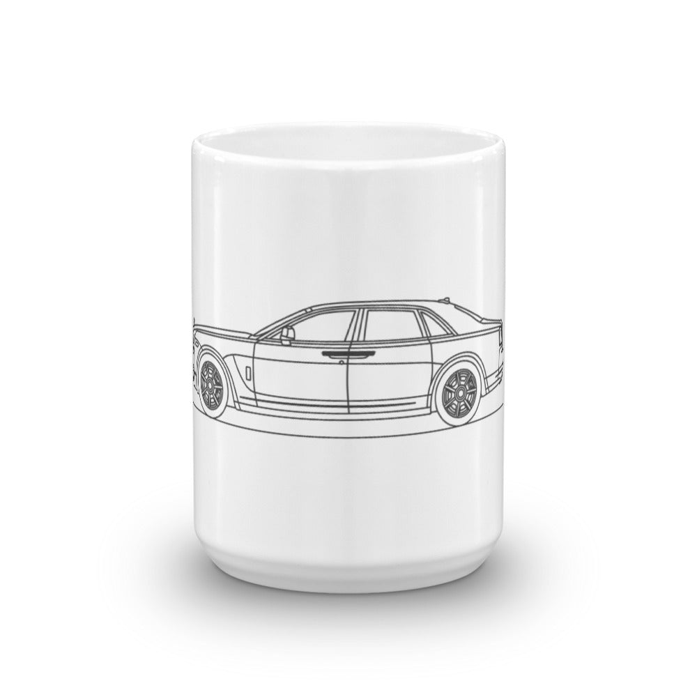 Rolls-Royce Ghost mug displayed on a table