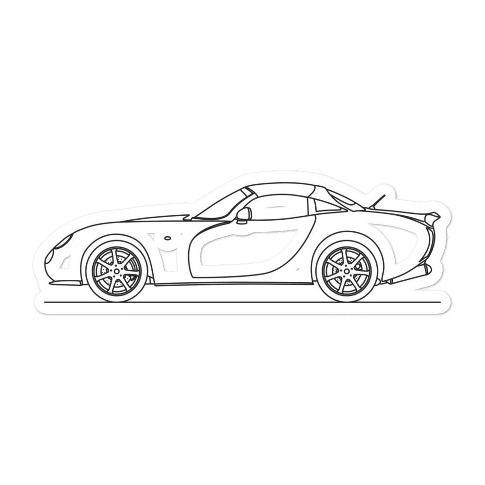 TVR Tuscan Outline sticker on a car surface