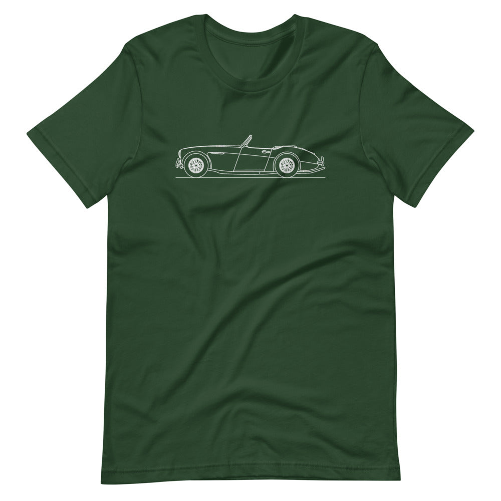 Austin Healey 3000 t-shirt in vibrant colors