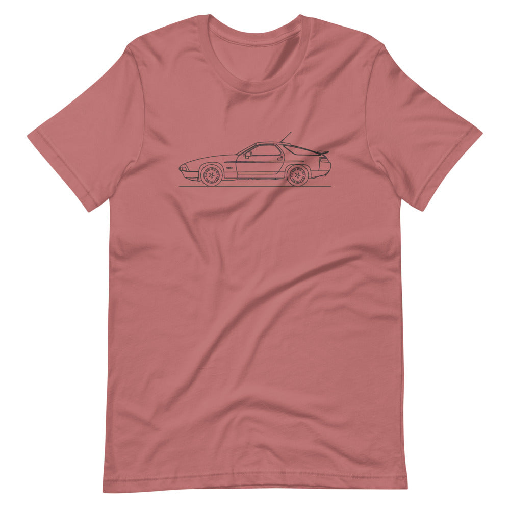 Porsche 928 S4 T-shirt Mauve - Artlines Design