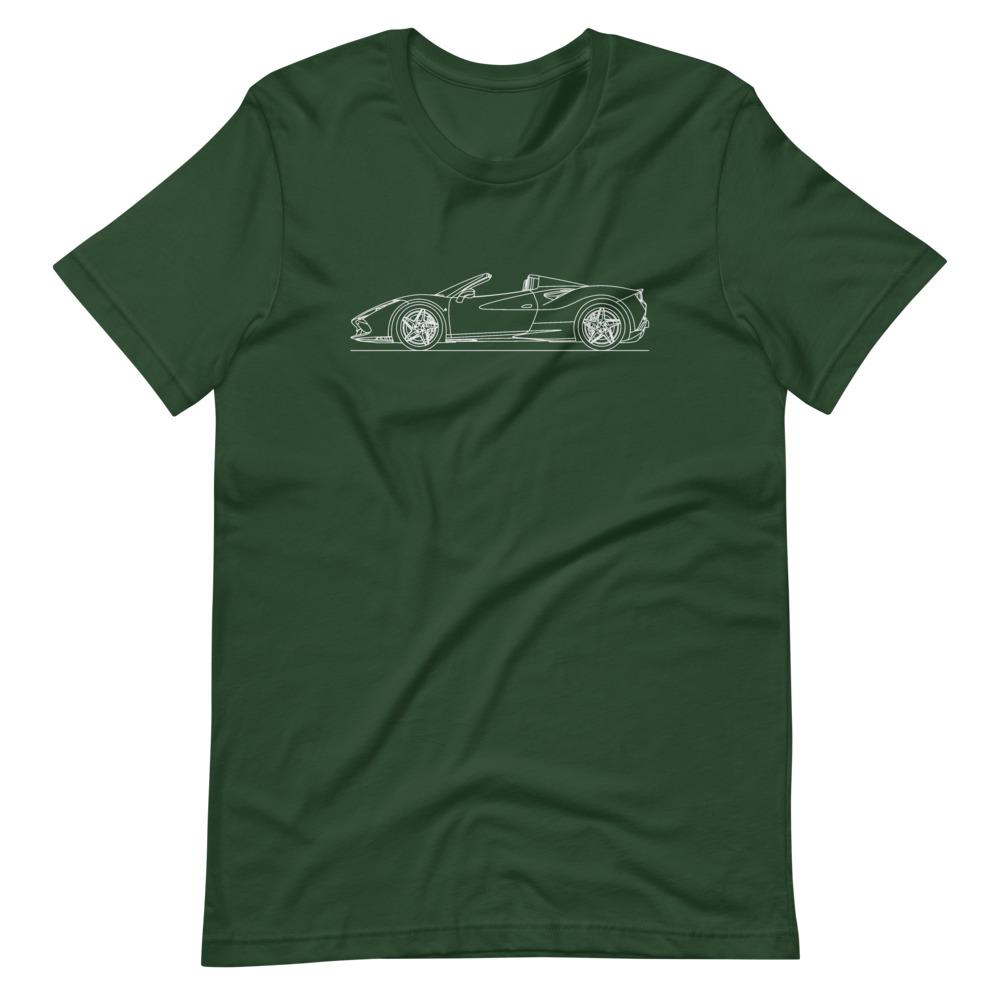 Ferrari F8 Tributo Spider t-shirt design