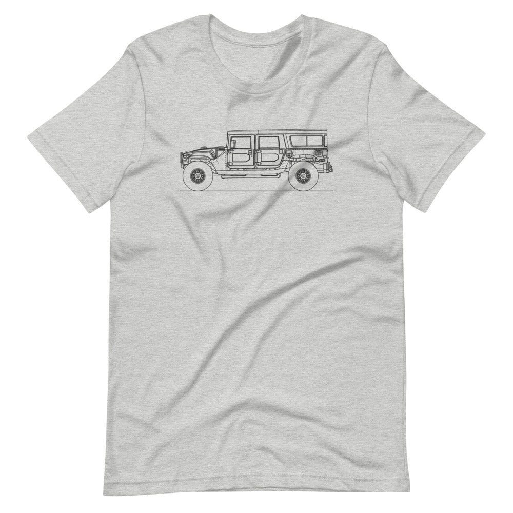 Hummer H1 Wagon t-shirt in vibrant design