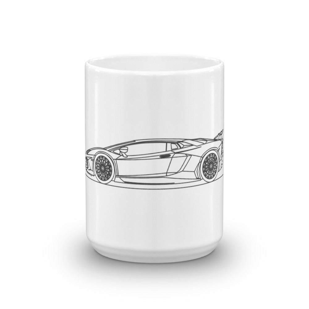 Lamborghini Aventador SV mug with sleek design