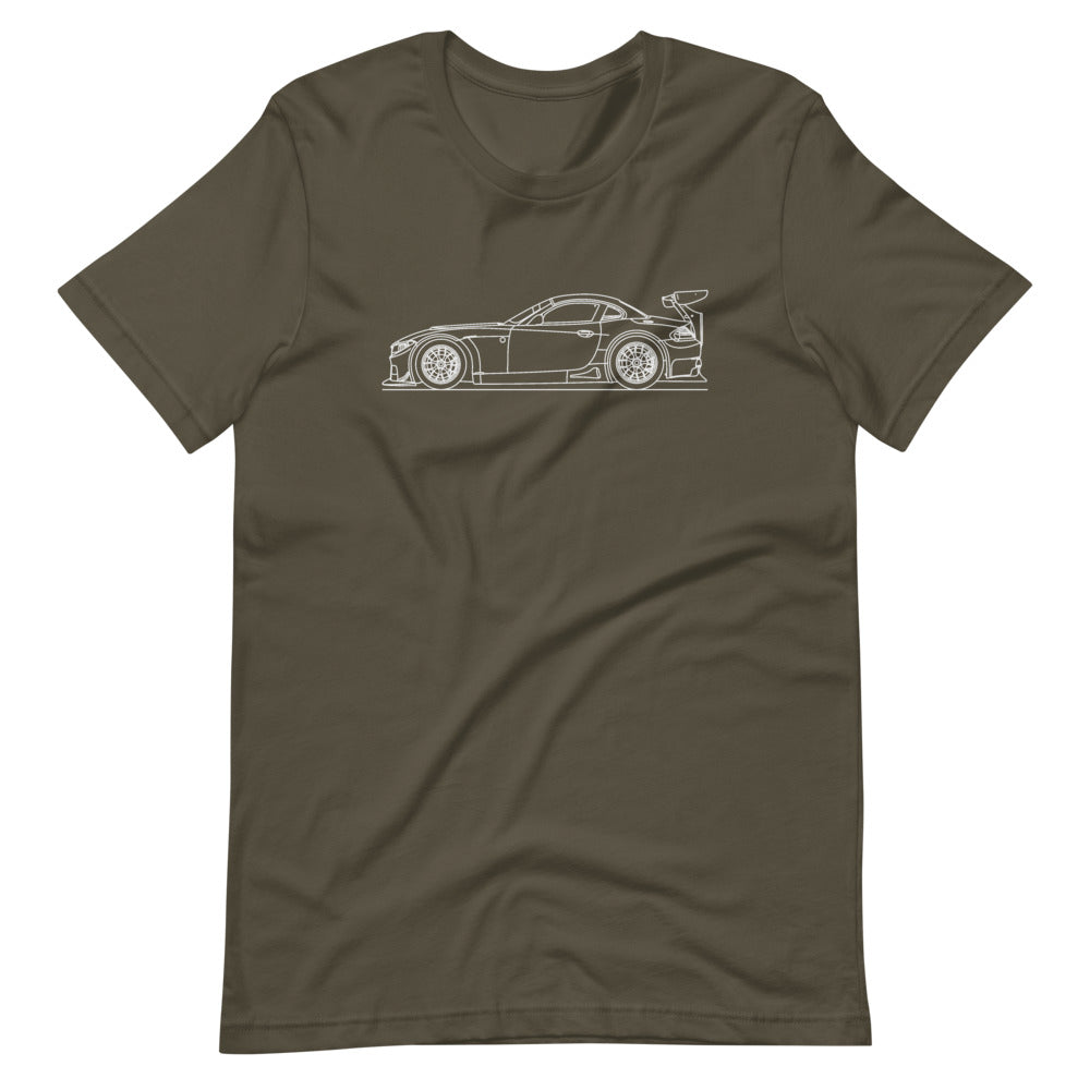 bmw-e89-z4-gt3-t-shirt displayed on a plain background