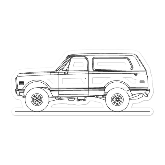 Chevrolet K5 Blazer 1st Gen Silhouette sticker design