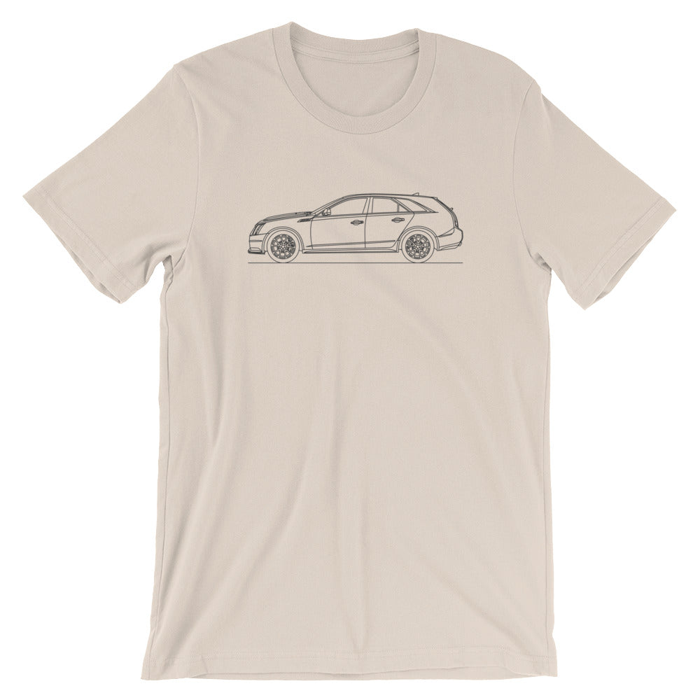 Cadillac CTS-V II Wagon T-shirt Heather Dust - Artlines Design