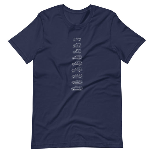 Toyota Land Cruiser Outline T-shirt design detail