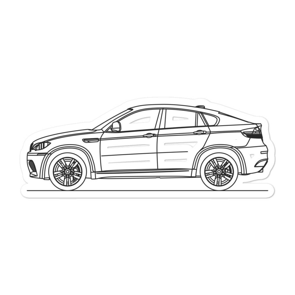 BMW E71 X6M Sticker - Artlines Design