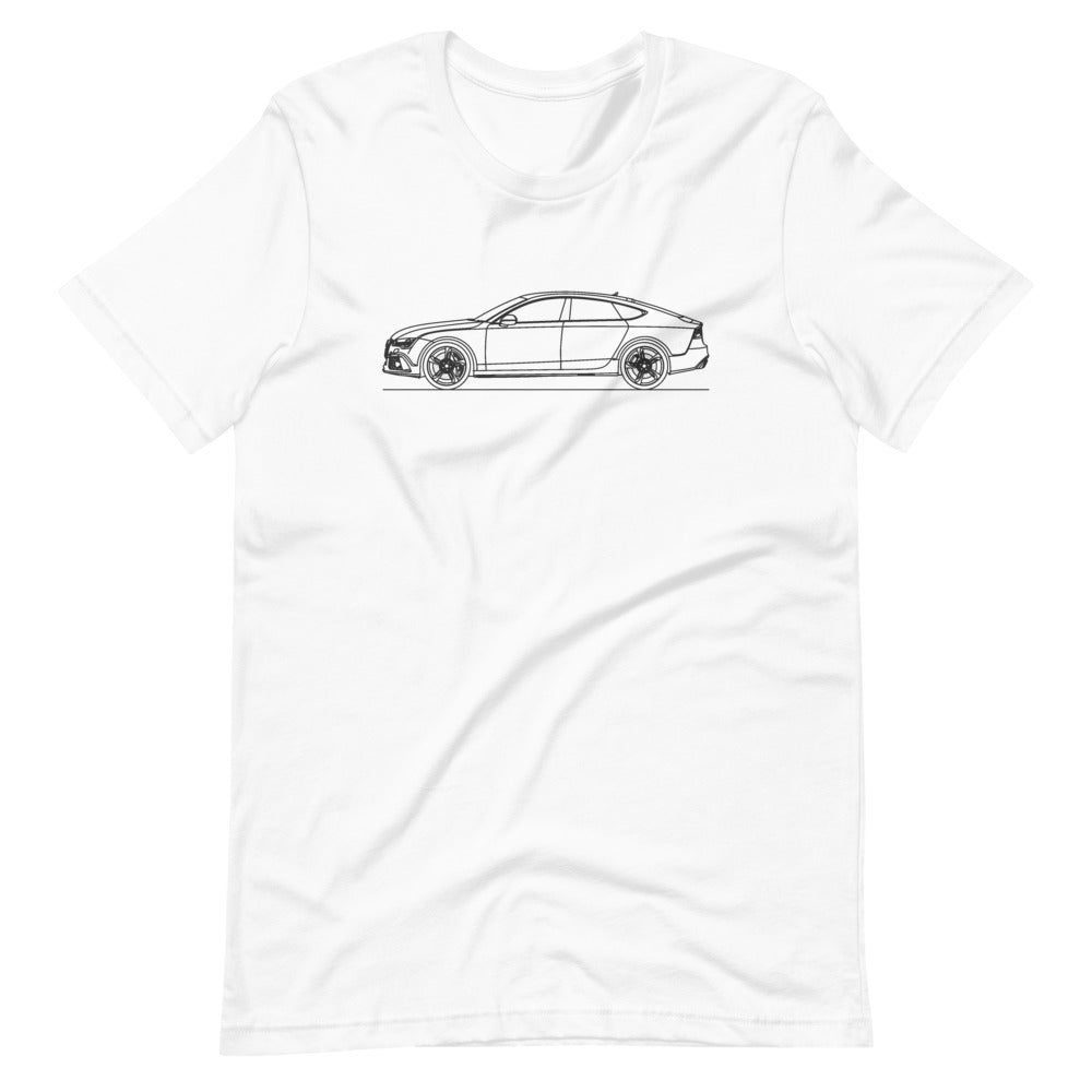 audi 4g8 rs7 t-shirt design displayed