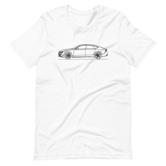 audi 4g8 rs7 t-shirt design displayed